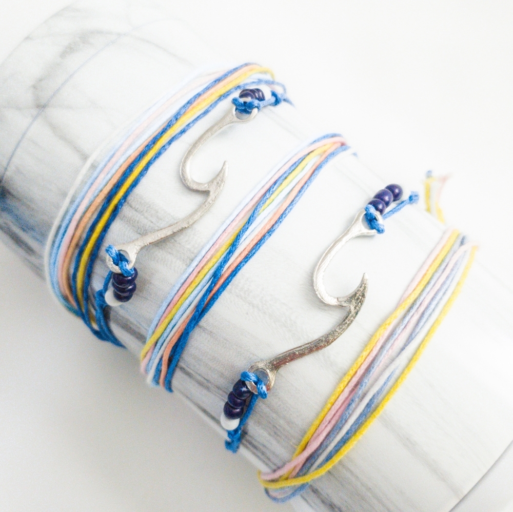 NEW 5- Pack Adjustable Friendship Bracelets